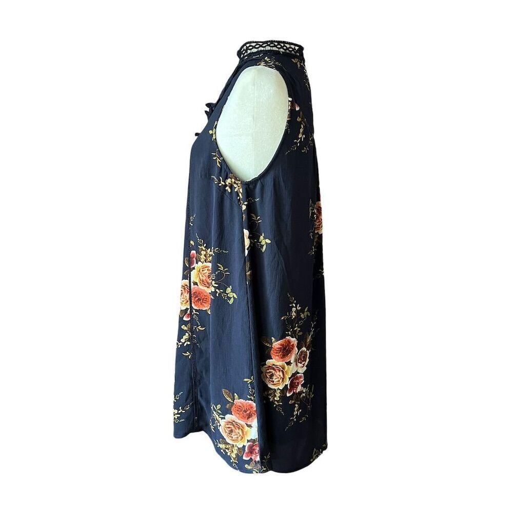 Altar'd State Women's XS Blue Floral Lace Sundress Short Casual Dress​​ - Picture 4 of 10